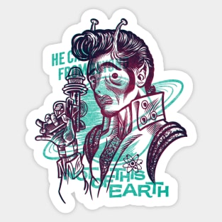 The king is weird Sticker